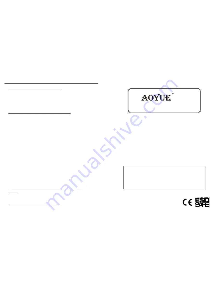 aoyue INT883 Скачать руководство пользователя страница 1