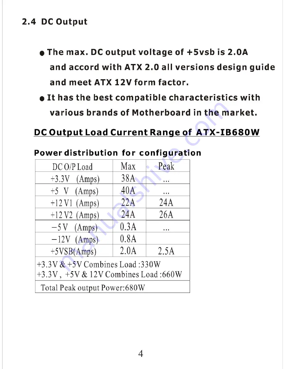 Apevia Iceberg Power ATX-IB680W User Manual Download Page 5