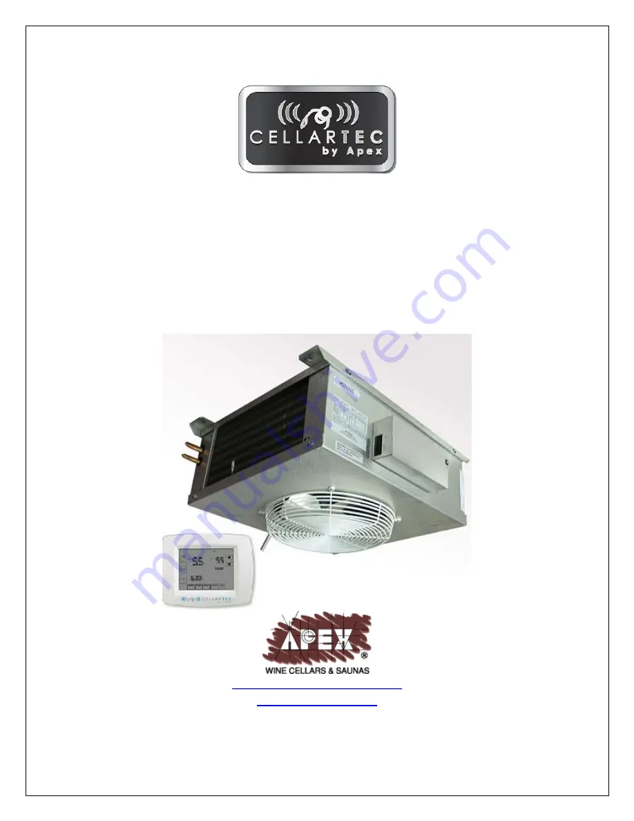 Apex Digital CellarTec 1/2 Ton-SSD-WC Installation, Operation & Care Manual Download Page 1