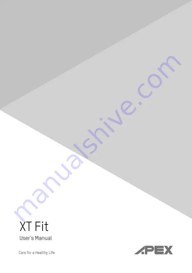 Apex Digital XT Fit User Manual Download Page 1