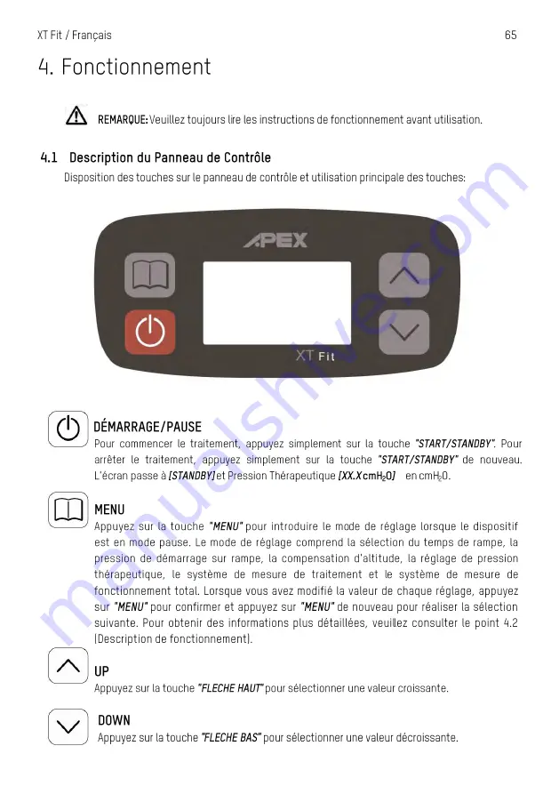 Apex Digital XT Fit User Manual Download Page 68