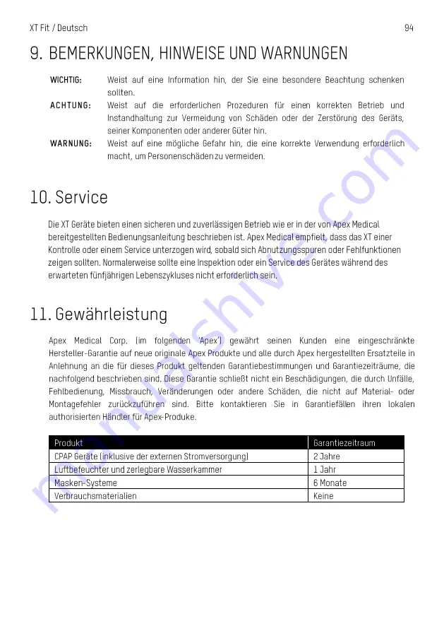 Apex Digital XT Fit User Manual Download Page 97