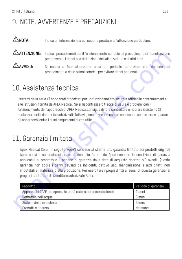 Apex Digital XT Fit User Manual Download Page 136