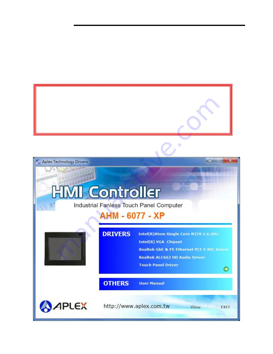 Aplex AHM-6077 Скачать руководство пользователя страница 38