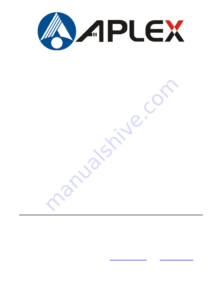 Aplex APC-3228A Скачать руководство пользователя страница 1