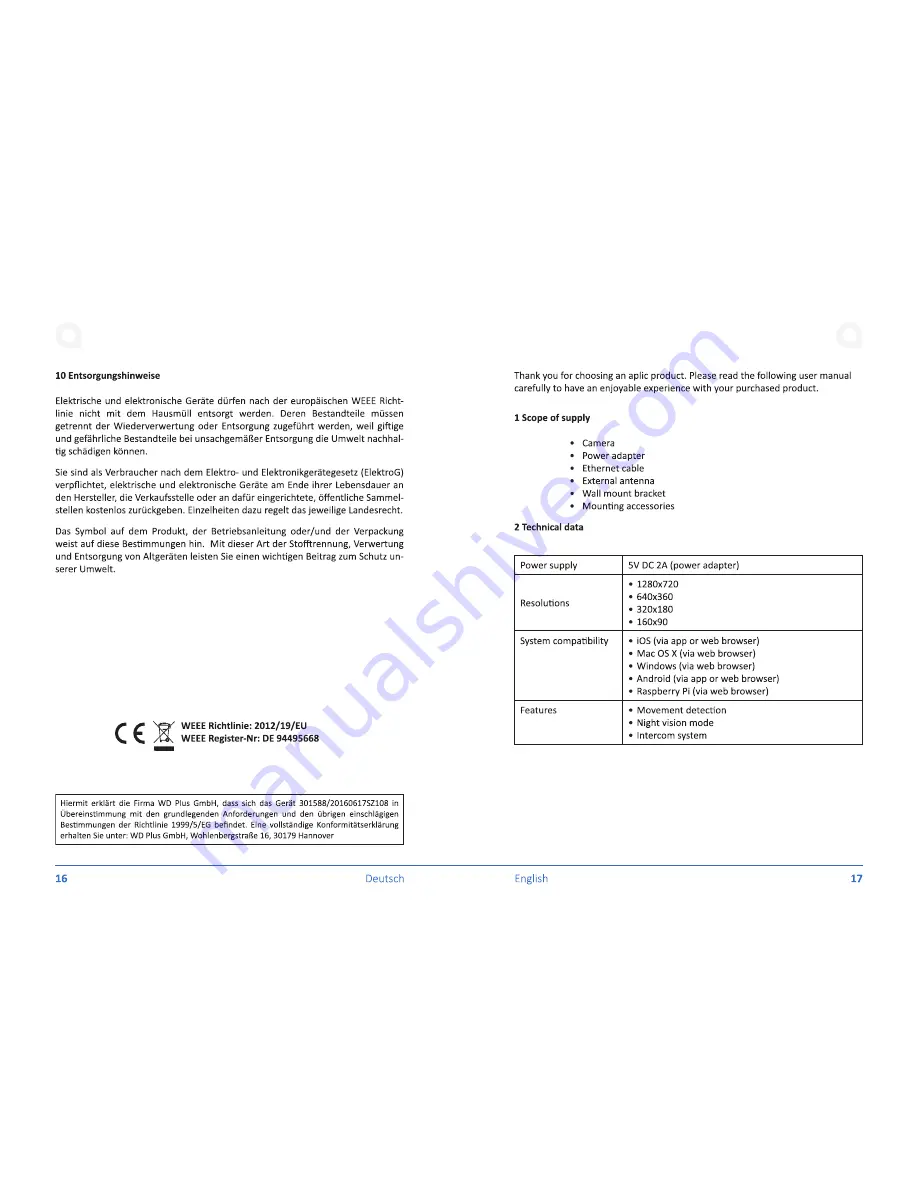 APLIC 301588/20160617SZ108 User Manual Download Page 9