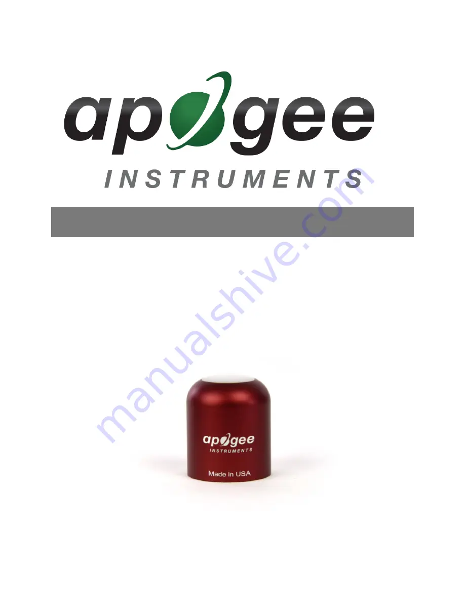 Apogee Instruments S2-432 Скачать руководство пользователя страница 1