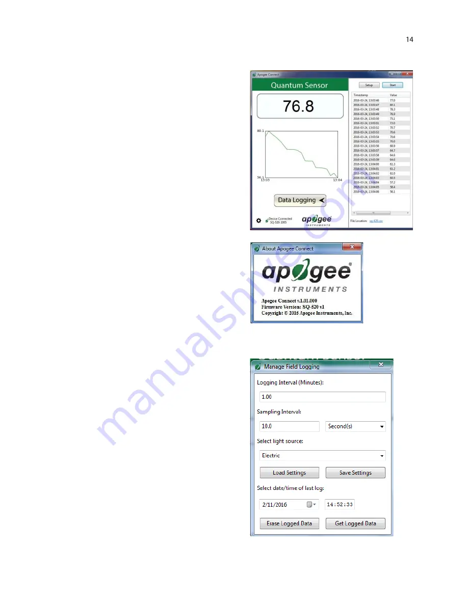 Apogee Instruments SQ-600 Series Owner'S Manual Download Page 14