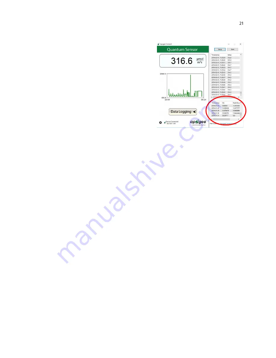 Apogee Instruments SQ-600 Series Owner'S Manual Download Page 21