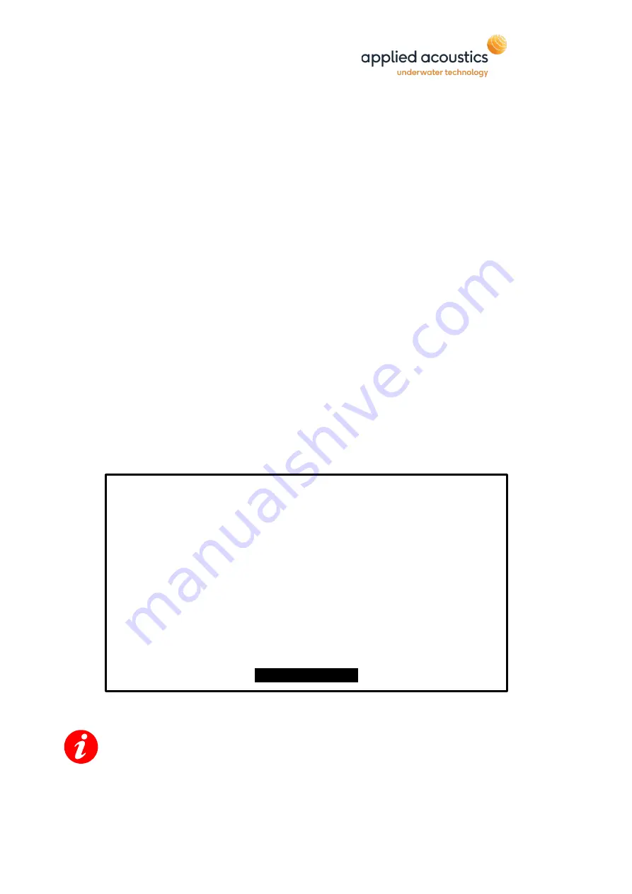 APPLIED ACOUSTICS CSP-SNv 1250 Operation Manual Download Page 30