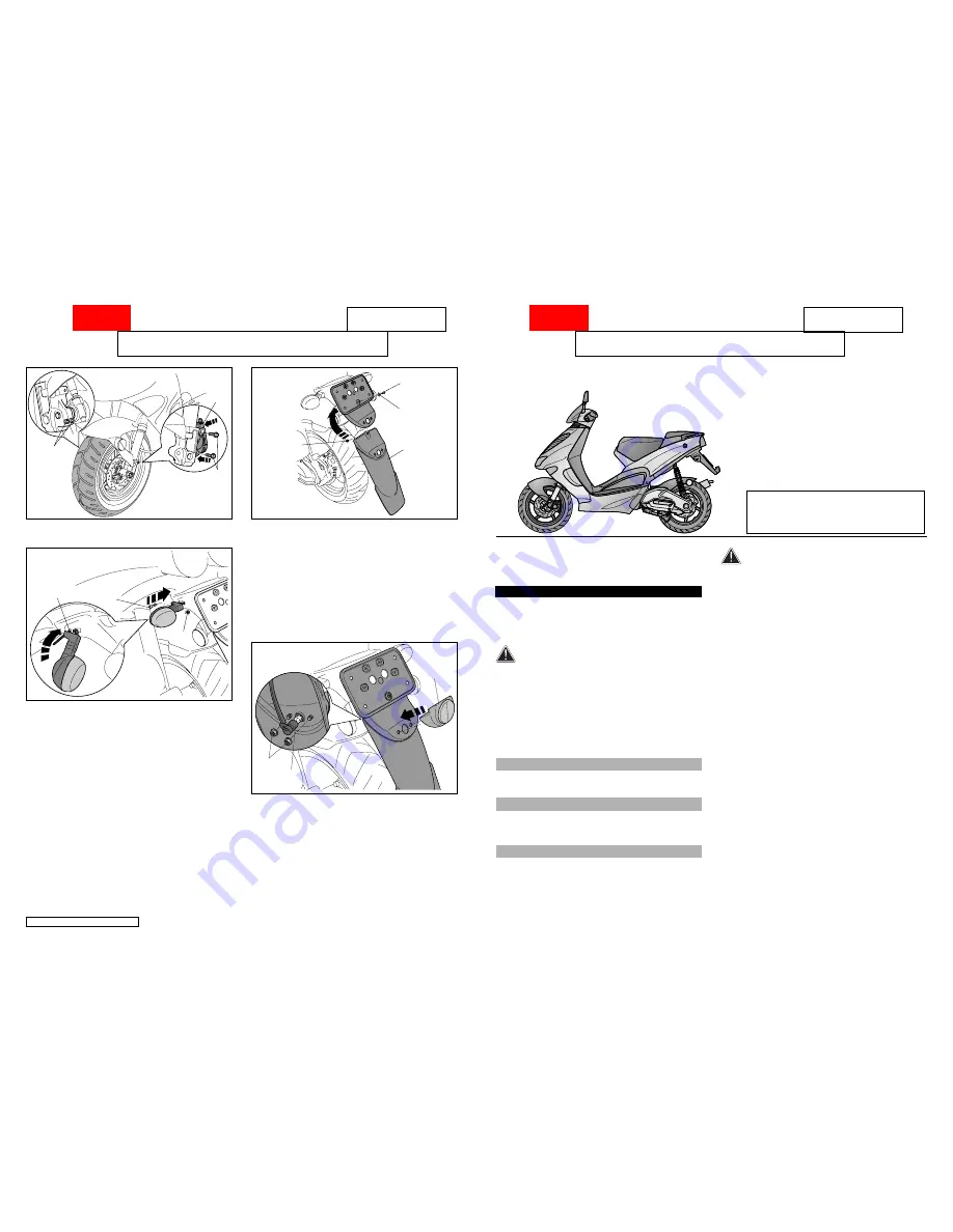 APRILIA SR 50 - DEALER INSTRUCTION SHEET 2001 Скачать руководство пользователя страница 1