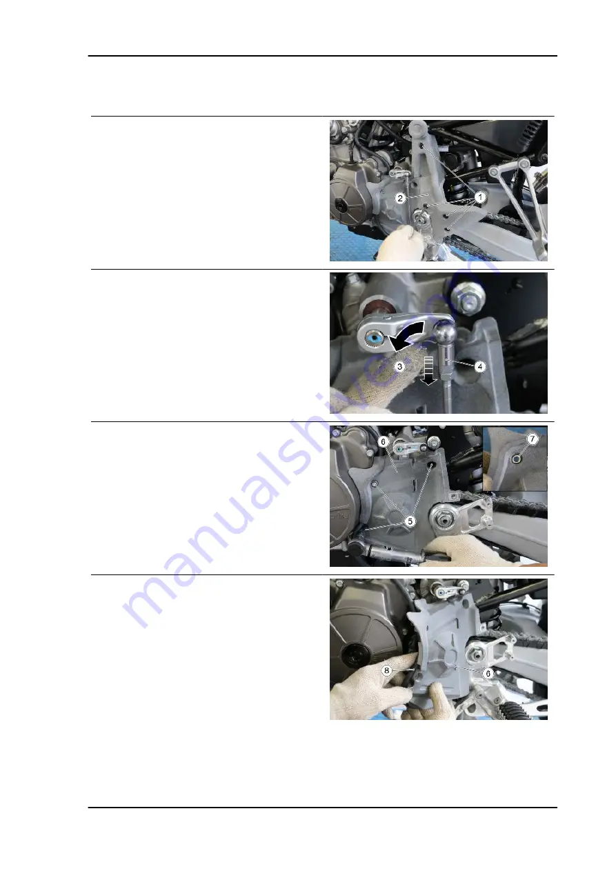 APRILIA TUAREG 660 Service Station Manual Download Page 195