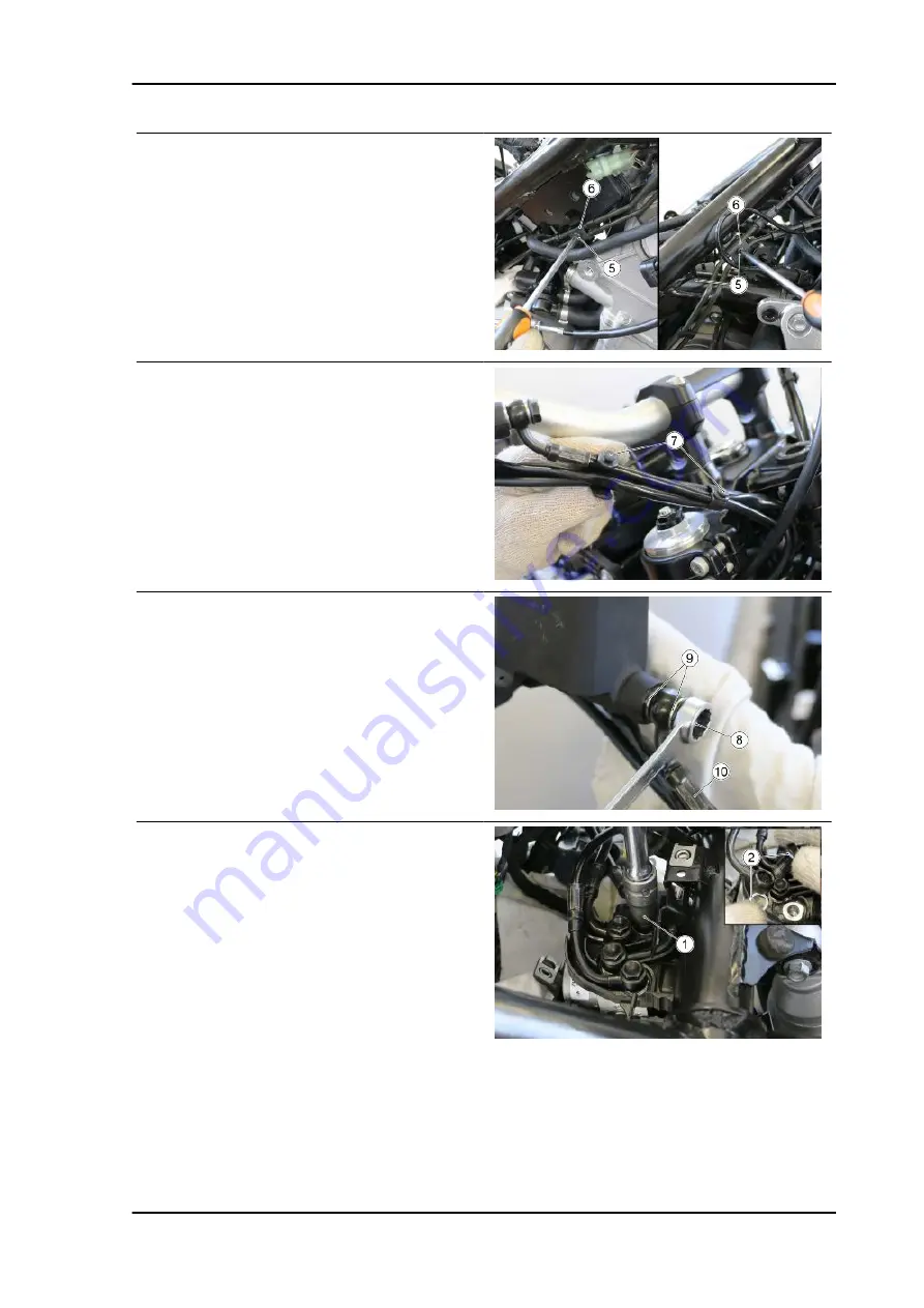 APRILIA TUAREG 660 Service Station Manual Download Page 261