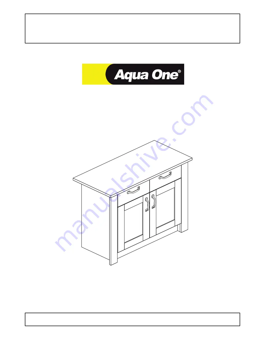 Aqua One Oakstyle 145 Assembly Instructions Manual Download Page 1