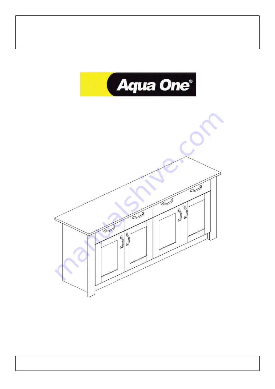 Aqua One Oakstyle 300 Assembly Instructions Manual Download Page 1