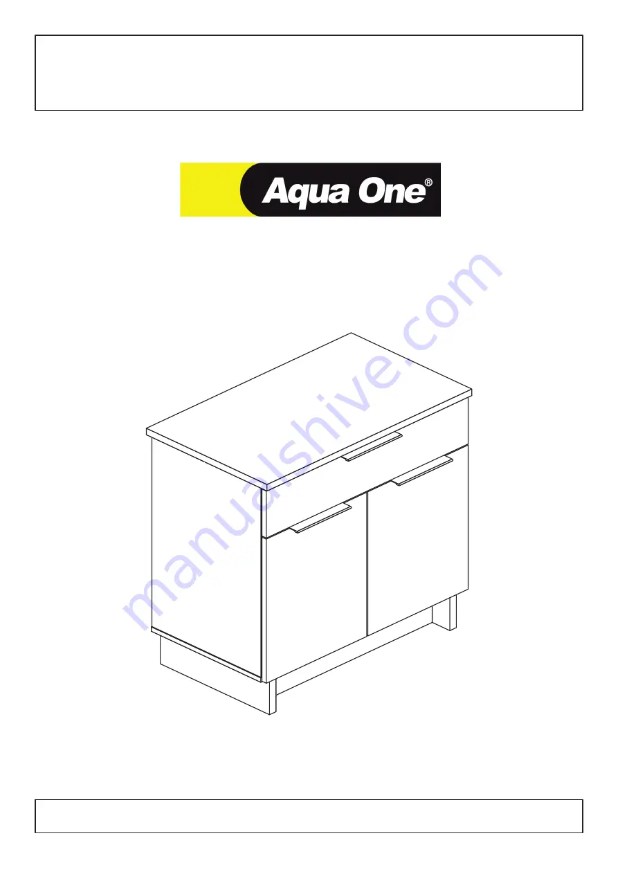 Aqua One OakStyle Urban 110 Assembly Instructions Manual Download Page 1