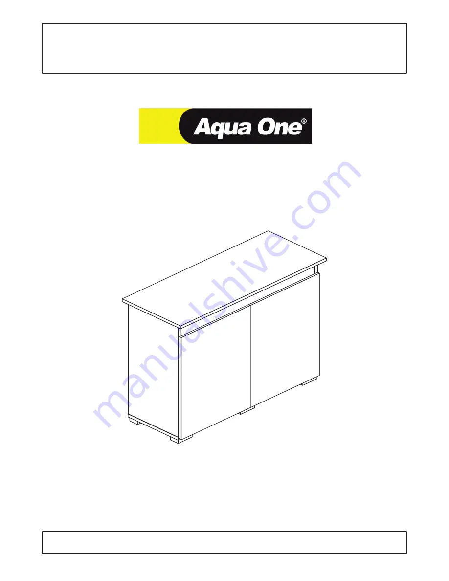 Aqua One Styleline 93 Assembly Instructions Manual Download Page 1