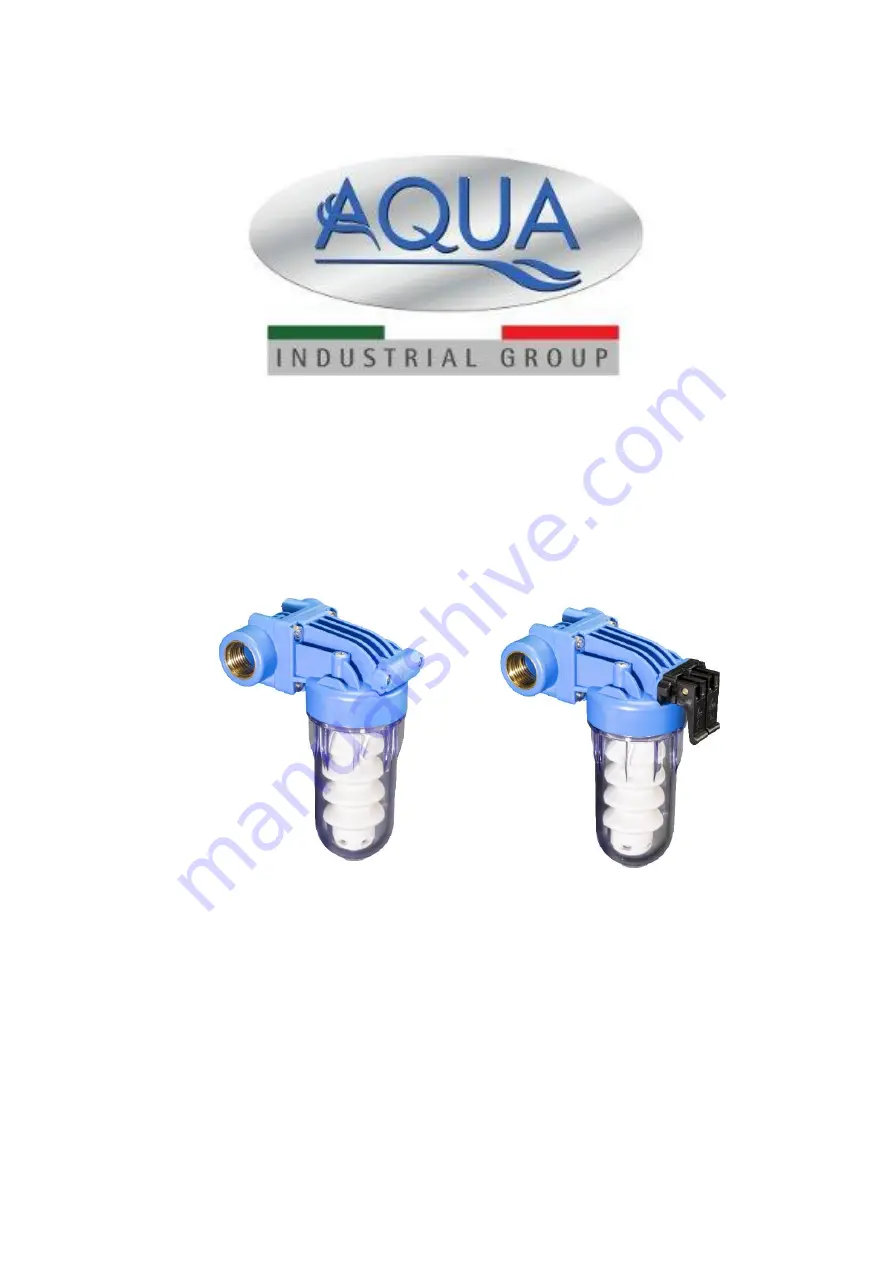 Aqua AQUACAL 1/2 Installation Use And Instruction Manual Download Page 1