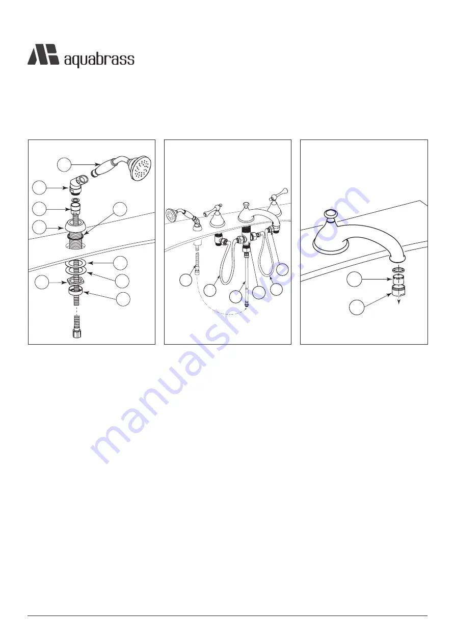 aquabrass regency 7318 Installation Manual Download Page 5