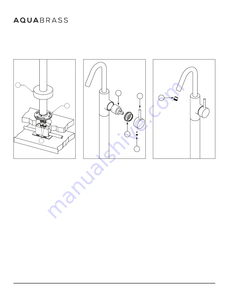 aquabrass Xround ABFBX75N83110 Installation Manual Download Page 5