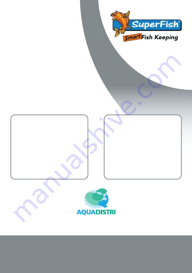 Aquadistri SuperFish Home 110 Warranty And Manual Download Page 12