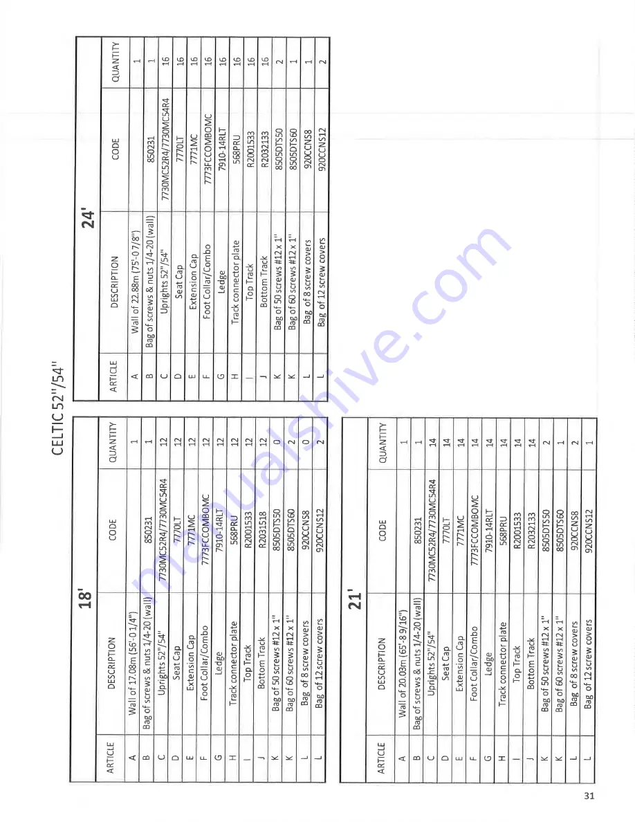 Aquarian Pools Millenium PPMIL1552 Скачать руководство пользователя страница 33