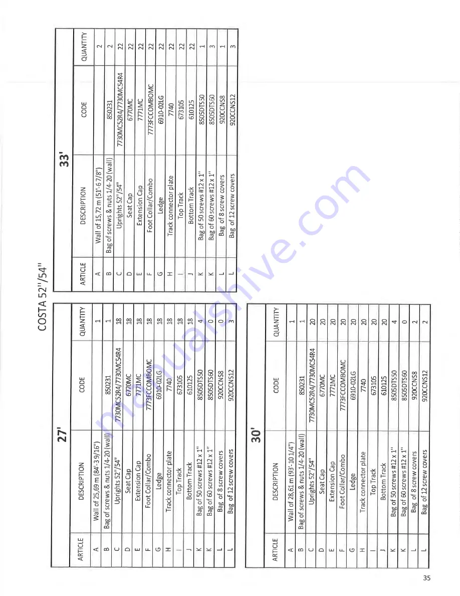 Aquarian Pools Millenium PPMIL1552 Скачать руководство пользователя страница 37