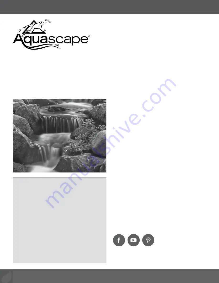 AquaScape 45009 Скачать руководство пользователя страница 2