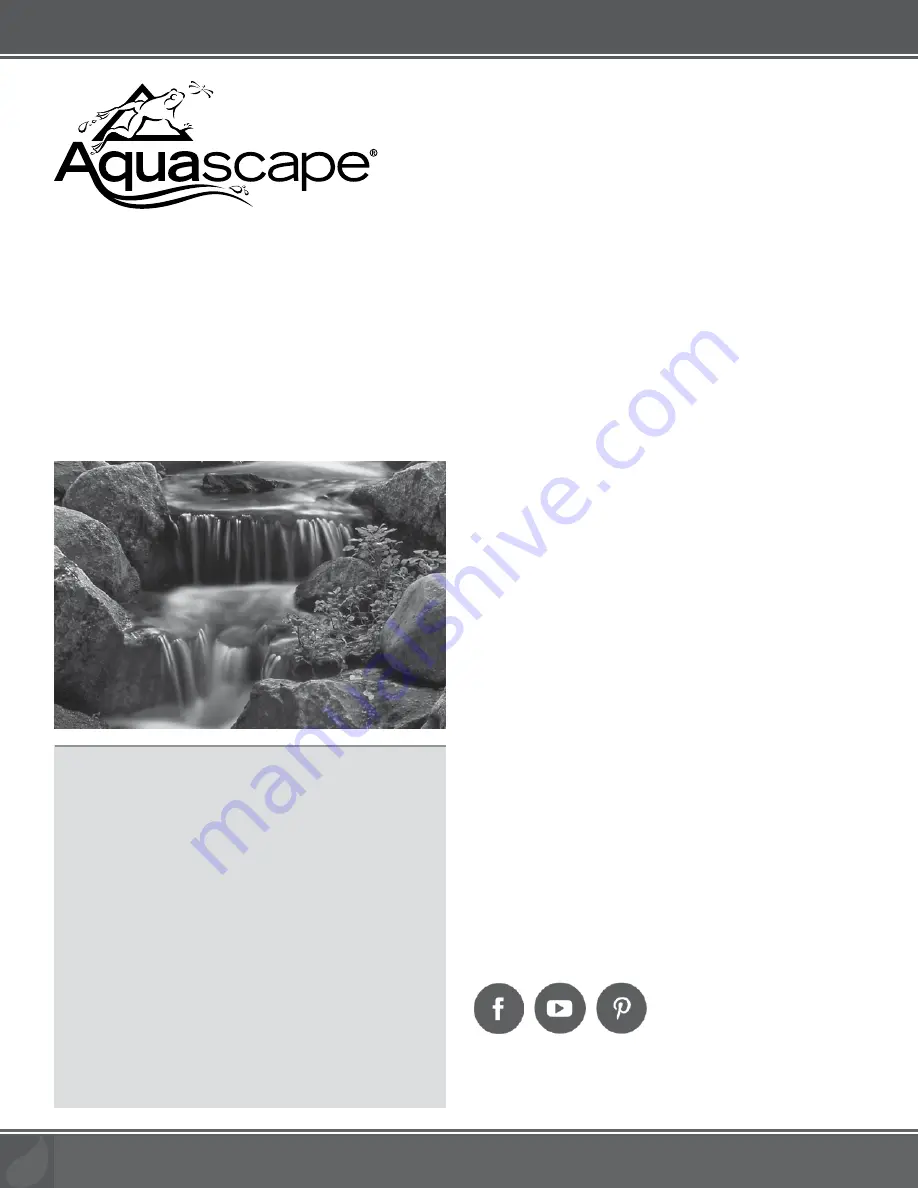 AquaScape 45009 Instructions & Maintenance Download Page 12