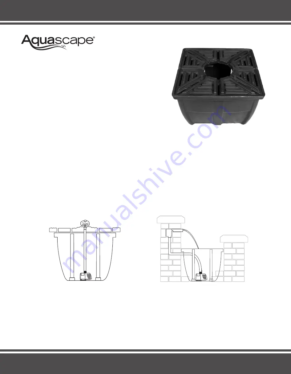 AquaScape BUBBLING FOUNTAIN STONE Installation Instructions Manual Download Page 2