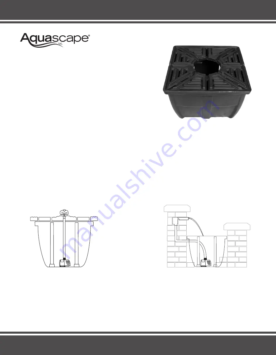 AquaScape BUBBLING FOUNTAIN STONE Installation Instructions Manual Download Page 11