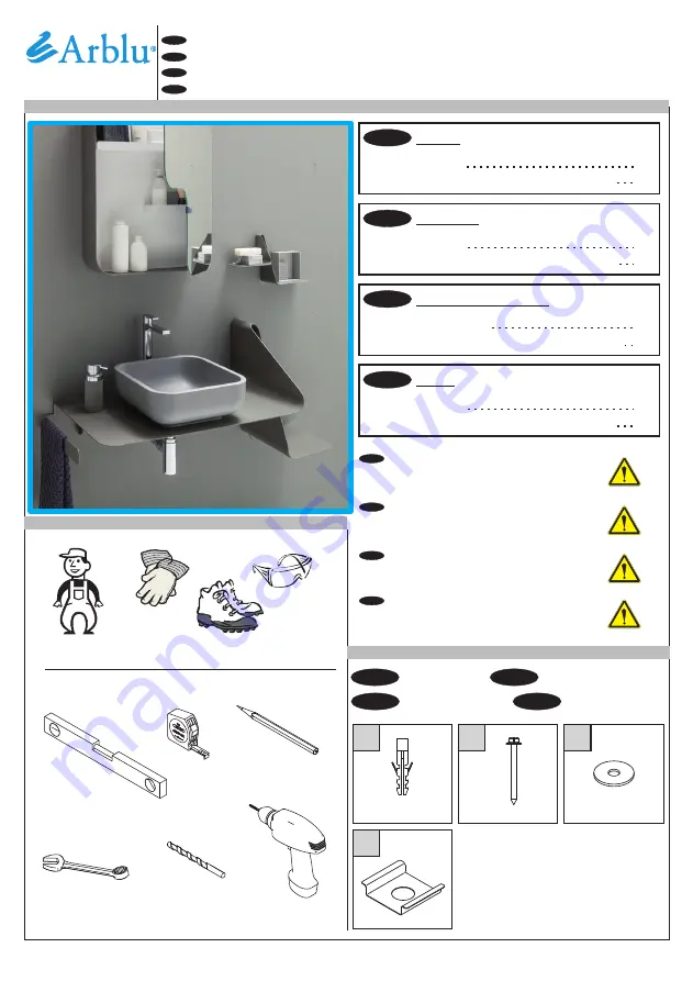 Arblu CONSOLLE TULIP Assembly Instructions Download Page 1