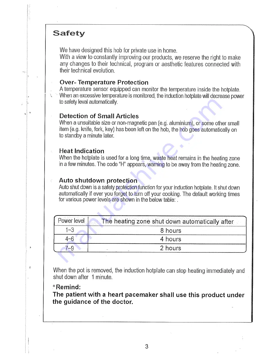 ARC Appliances ICI6GE3 Installation And Operation Manual Download Page 4