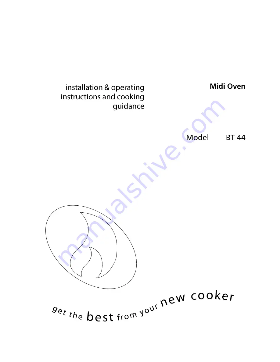 arcelik BT 44 Installation & Operating Instructions Manual Download Page 1