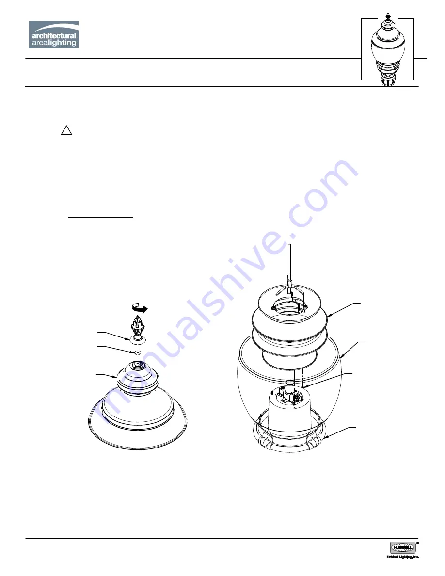 Architectural Area Lighting Y-LED Installation Manual Download Page 25