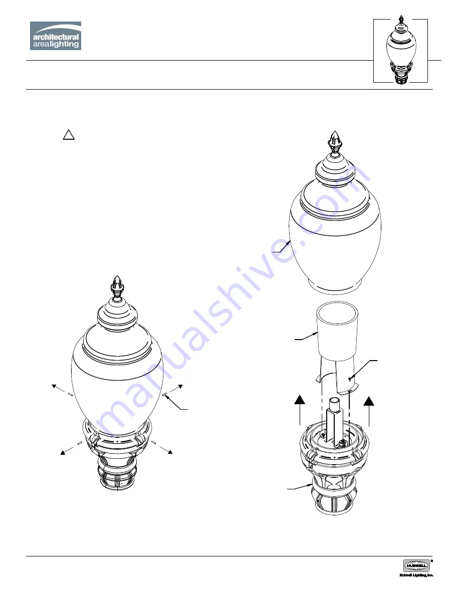 Architectural Area Lighting Y-LED Installation Manual Download Page 30