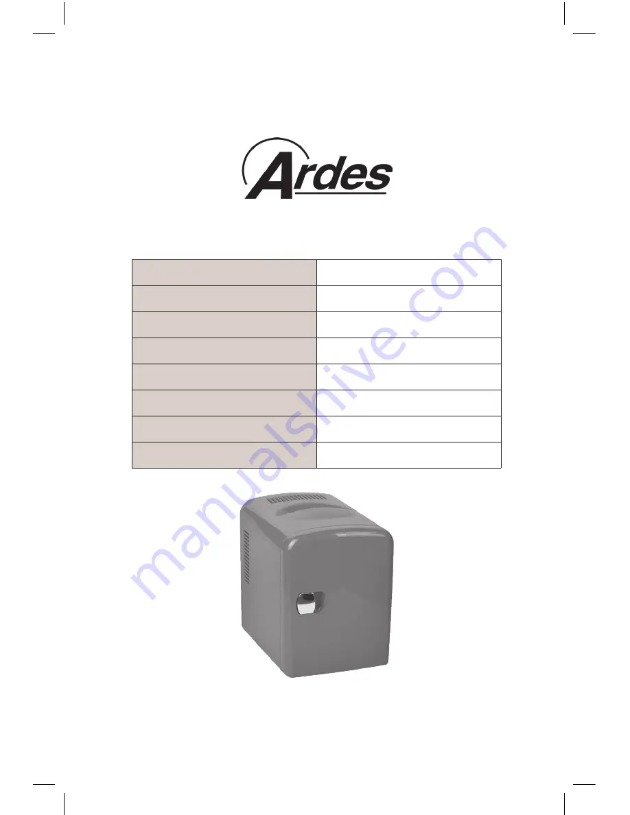 ARDES 5I04 Instructions For Use Manual Download Page 1