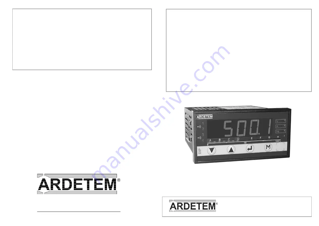 ARDETEM PECA 5 Скачать руководство пользователя страница 1