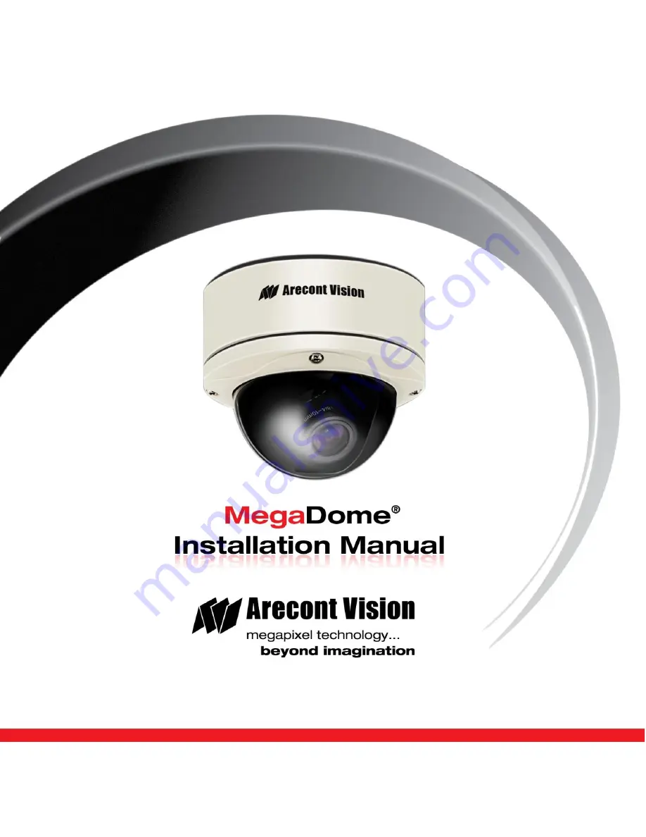 Arecont Vision MegaDome AV1355DN-1HK Installation Manual Download Page 1