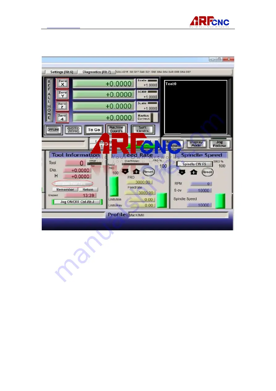 ARF CNC 6040 User Manual Download Page 17