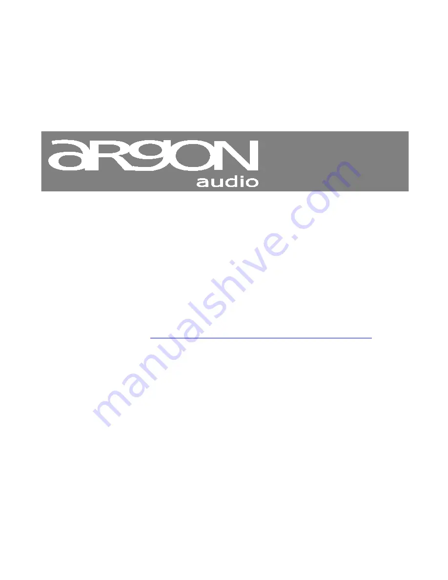 argon audio tt-2 Owner'S Manual Download Page 6