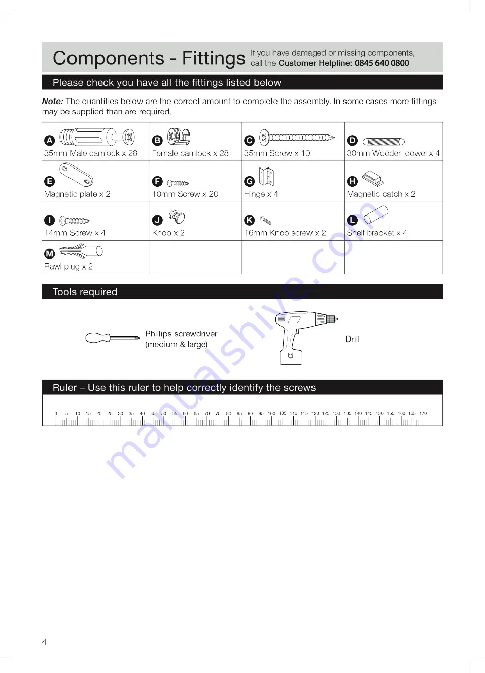 Argos 157/7295 Assembly Instructions Manual Download Page 4