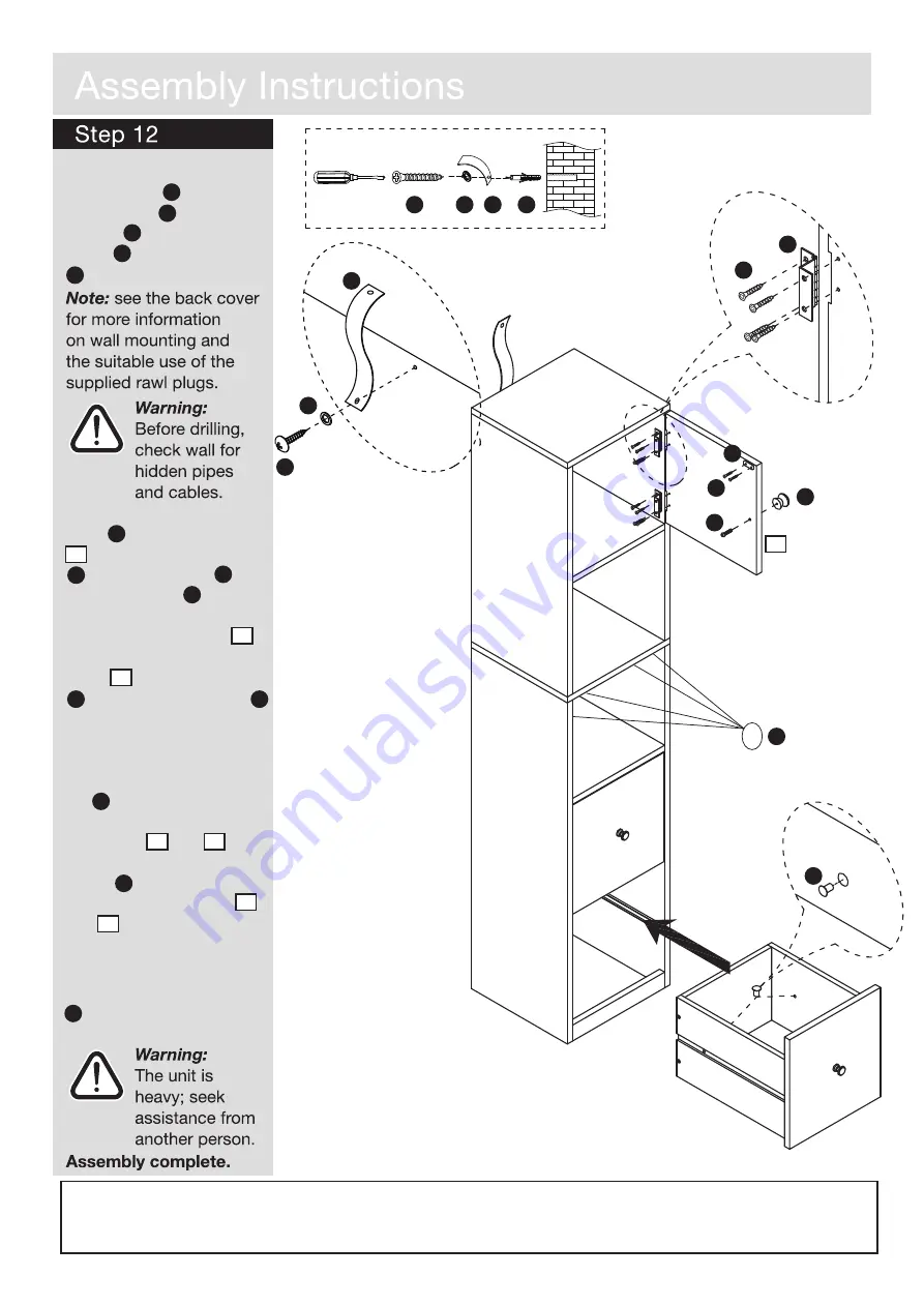 Argos 395/8953 Assembly Instructions Manual Download Page 10