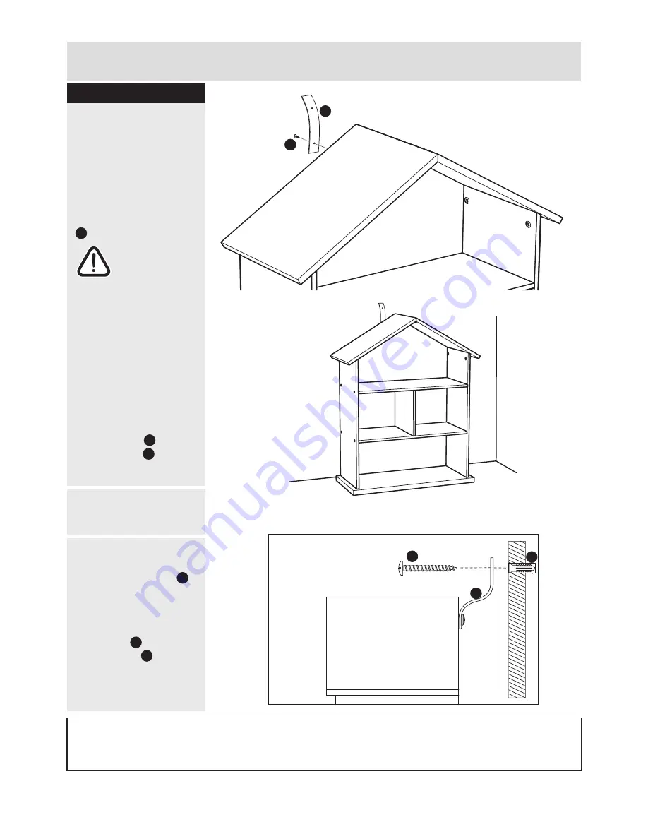 Argos Ashley Dolls House Bookcase Assembly Instructions Manual Download Page 8