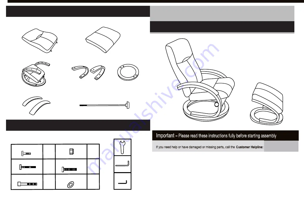 Argos Franklin Recliner 2493567 Скачать руководство пользователя страница 1