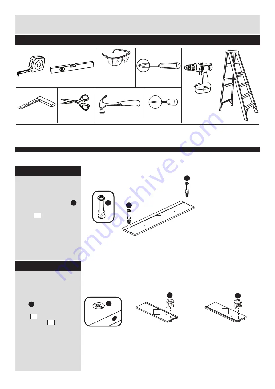 Argos Malibu 2 Drawer 3 Door Robe 238/5792 Assembly Instructions Manual Download Page 5