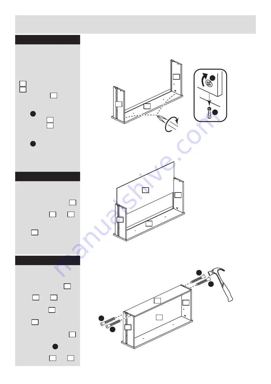 Argos Malibu 2 Drawer 3 Door Robe 238/5792 Assembly Instructions Manual Download Page 6