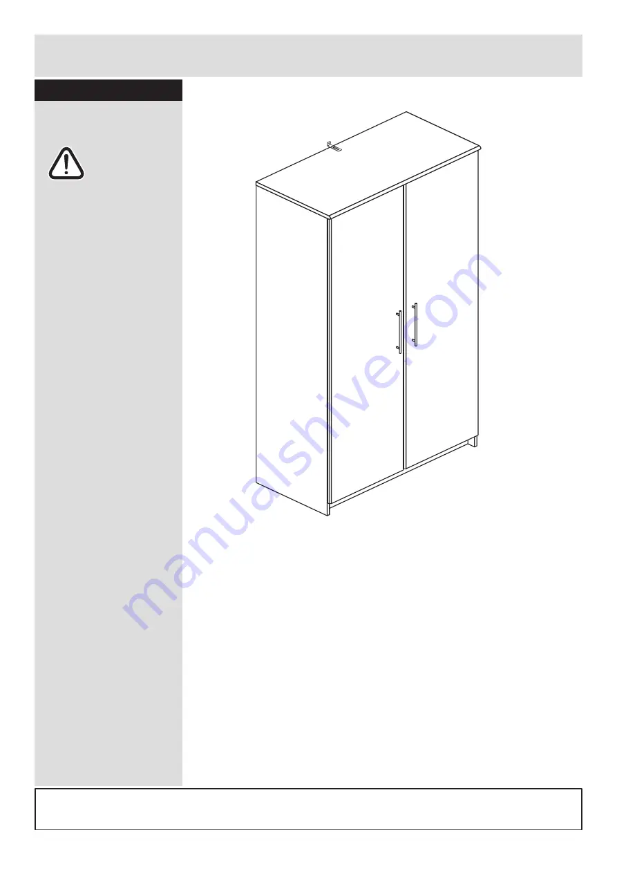 Argos Normandy 2 Door Tall Robe 327/8987 Assembly Instructions Manual Download Page 16