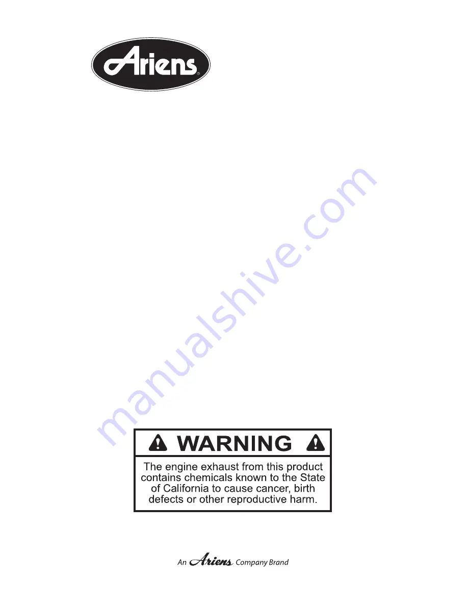 Ariens 915163 Manual Download Page 36