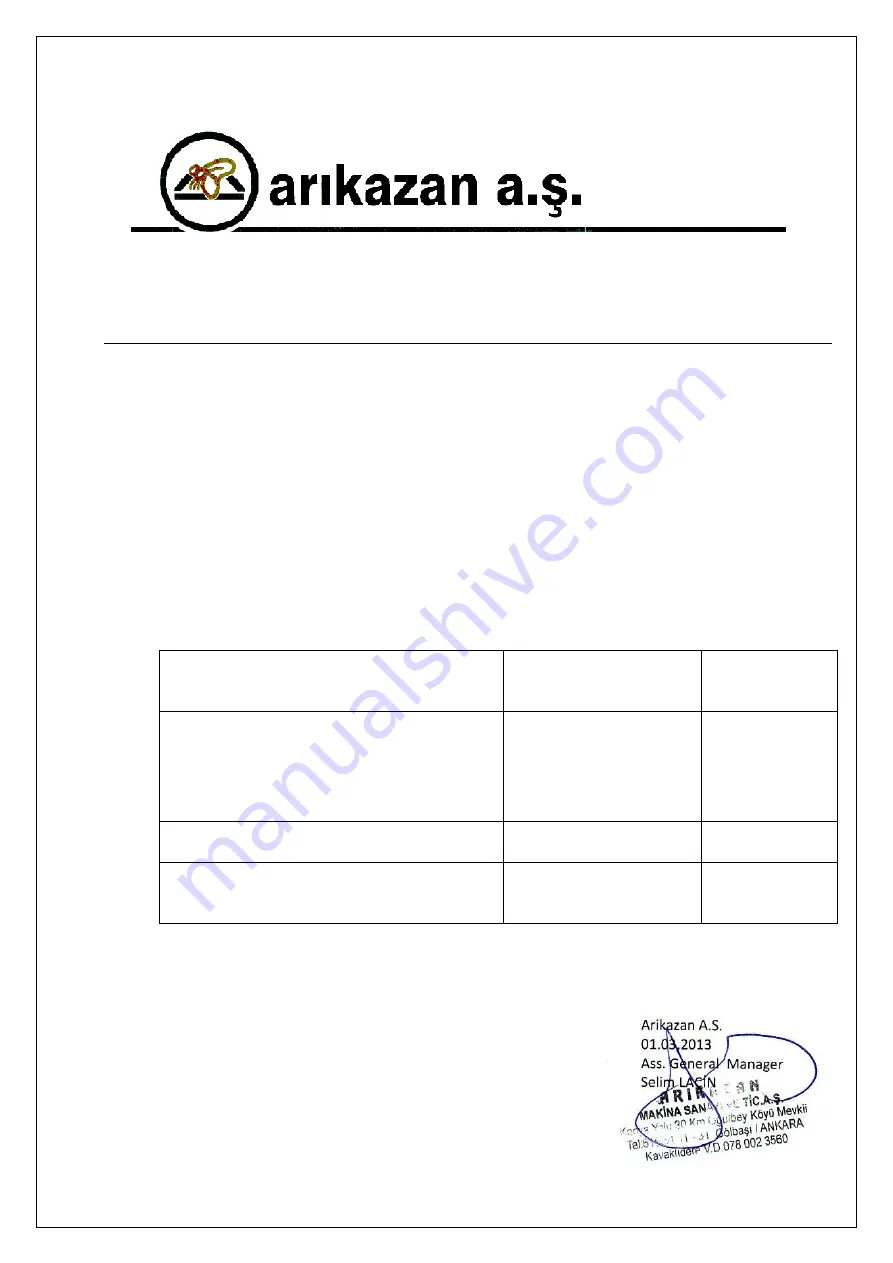 Arikazan Ventum Series Operation, Use And Maintenance Manual Download Page 6